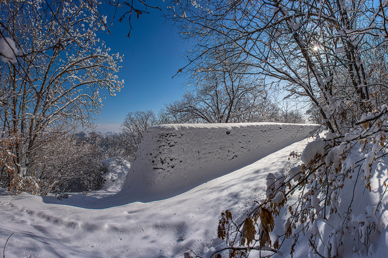 Wunu Mountain in winter