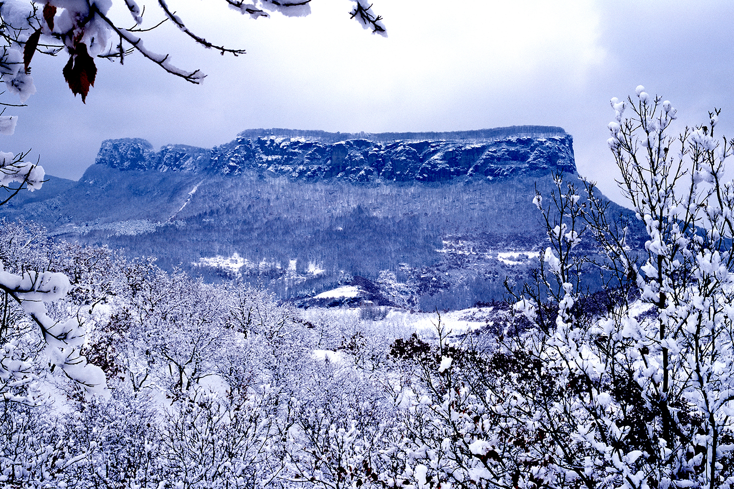 Wunu Mountain in winter